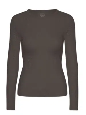 Colourful Standard Langarmshirt Organic Rib Coffee Brown