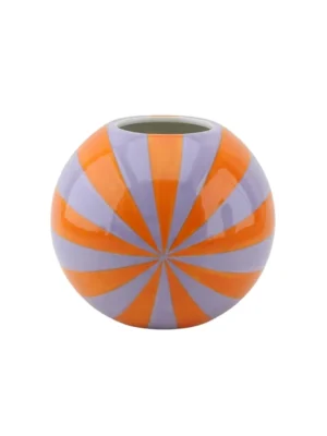 Housevitamin Keramik Vase Candy Swirl Orange Lila
