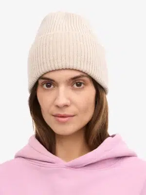 Colourful Standard Mütze Merinowolle Ivory White