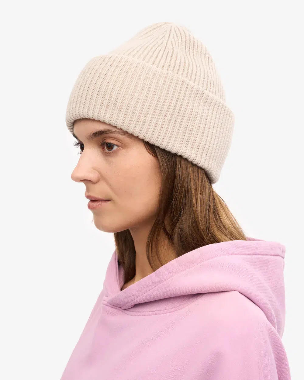 Colourful Standard Mütze Merinowolle Ivory White
