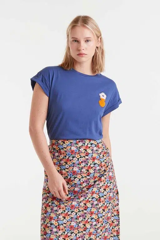 Compania Fantastica Langarmshirt Gestreift Rosa Rot