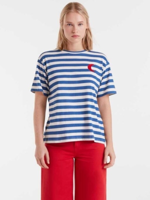 Compania Fantastica T-Shirt gestreift Blau