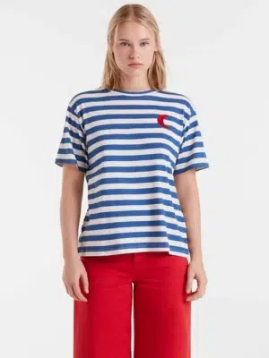 Compania Fantastica T-Shirt gestreift Blau