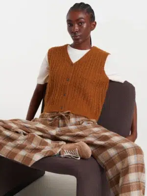 Compania Fantastica Strickweste braun
