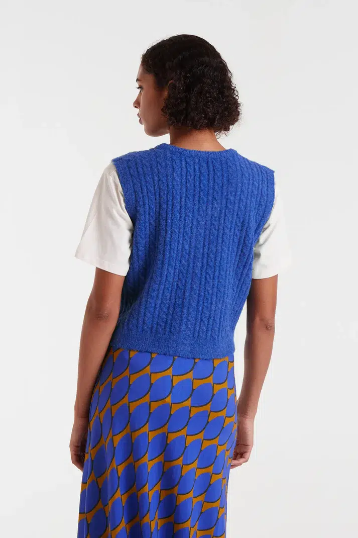 Compania Fantastica Strickweste Blau