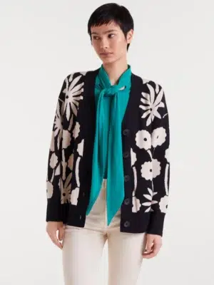 Compania Fantastica Jacke schwarz gemustert