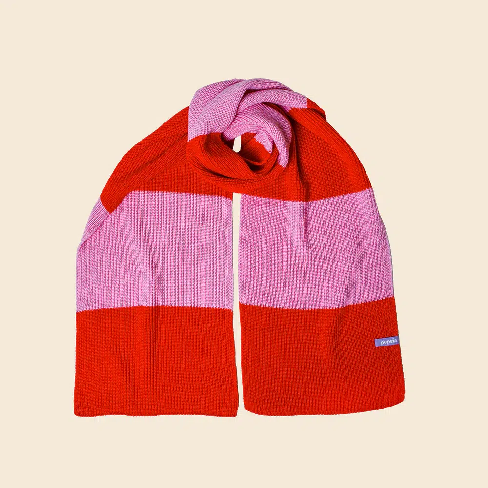 Popeia Schal Gestreift Pink Rot Popeia Schal Gestreift Pink Rot