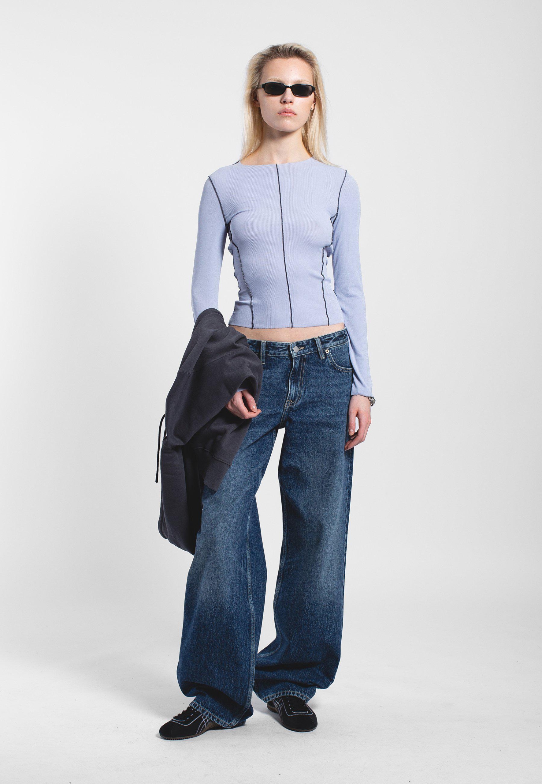 Dr.Denim Langarmshirt Nicola hellblau