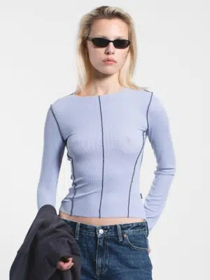 Dr.Denim Langarmshirt Nicola hellblau