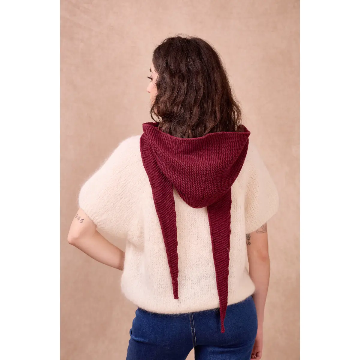 No Cream Calie Paris Sophie Kapuze Weinrot