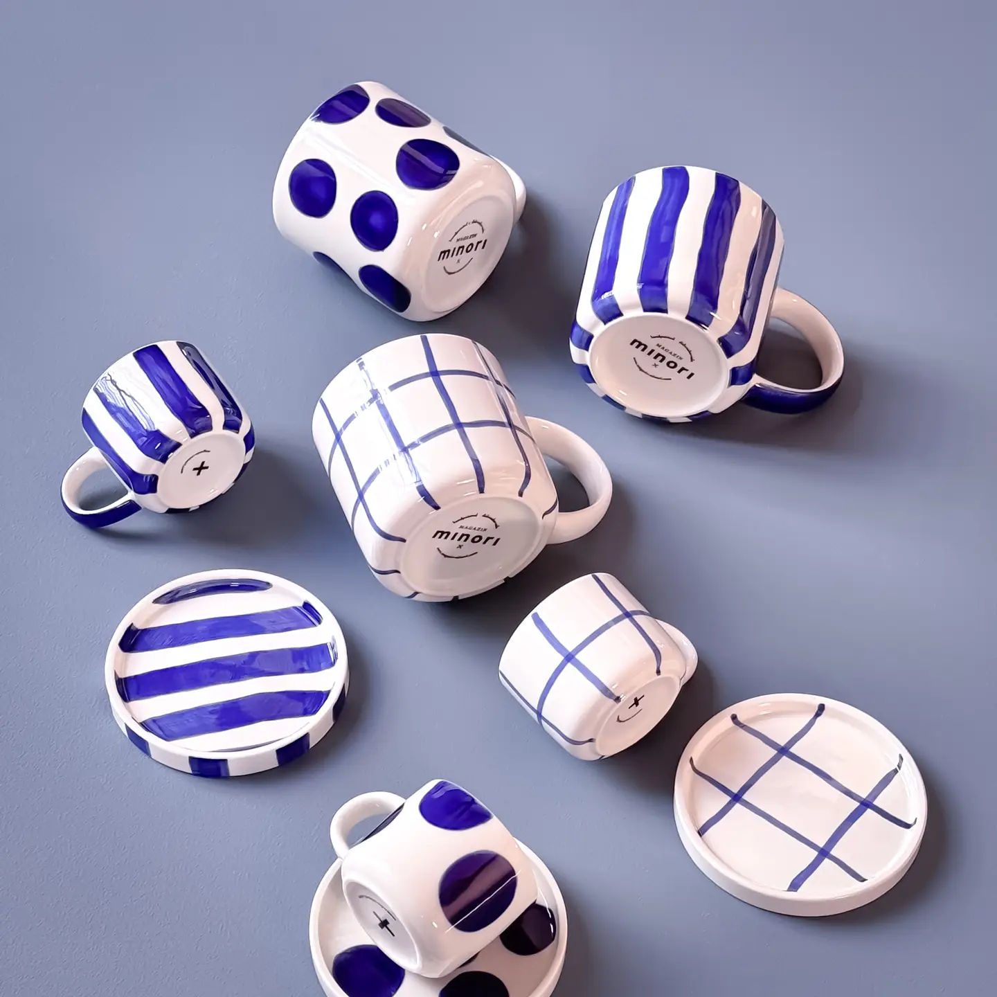Magazin Minori Tasse Grid mare blue