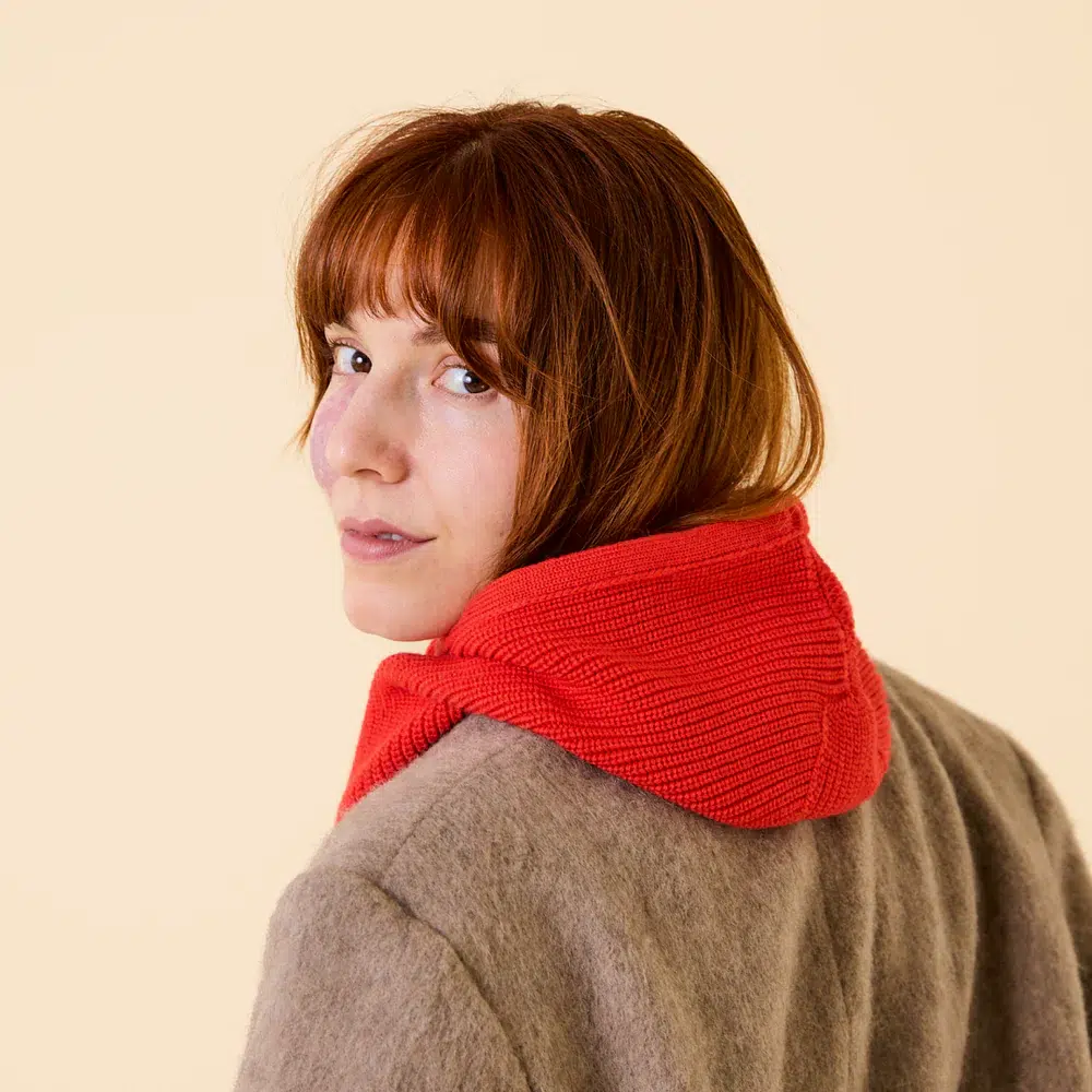 Popeia Balaclava aus Merinowolle Popeia Rot Popeia Balaclava aus Merinowolle Popeia Rot