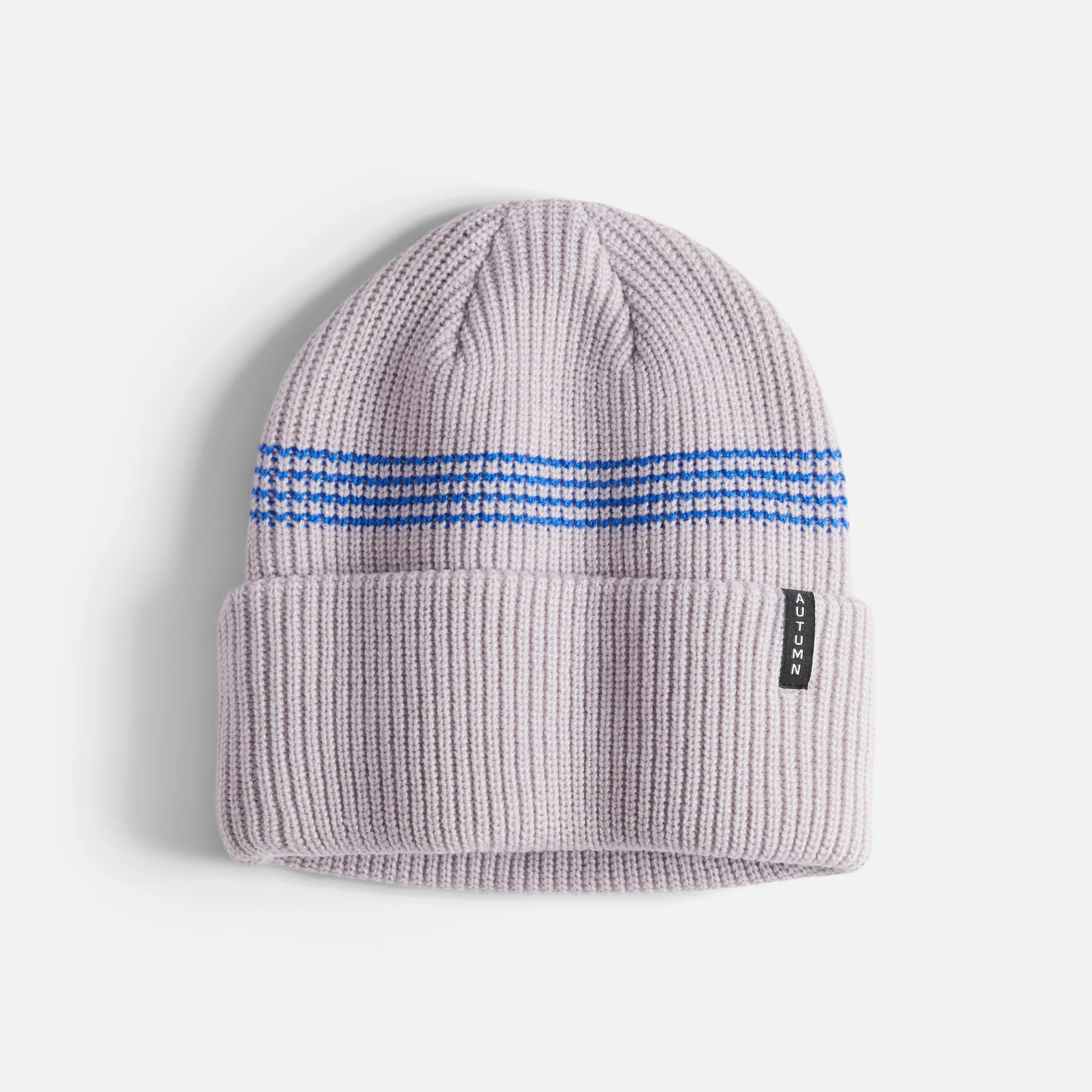 Autumn Mini Stripe Beanie Whisper Pink