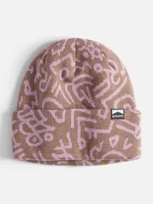 Autumn Soul Camo Beanie Dusty Pink