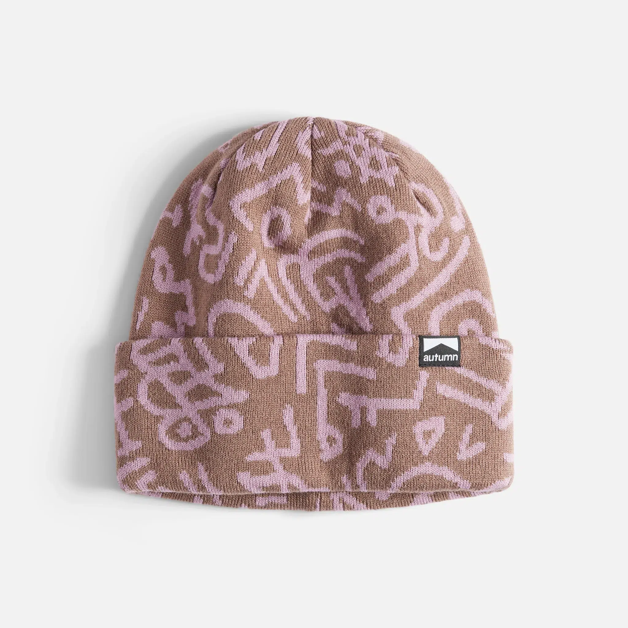 Autumn Soul Camo Beanie Dusty Pink