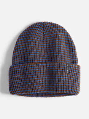 Autumn Stripe Beanie Brown