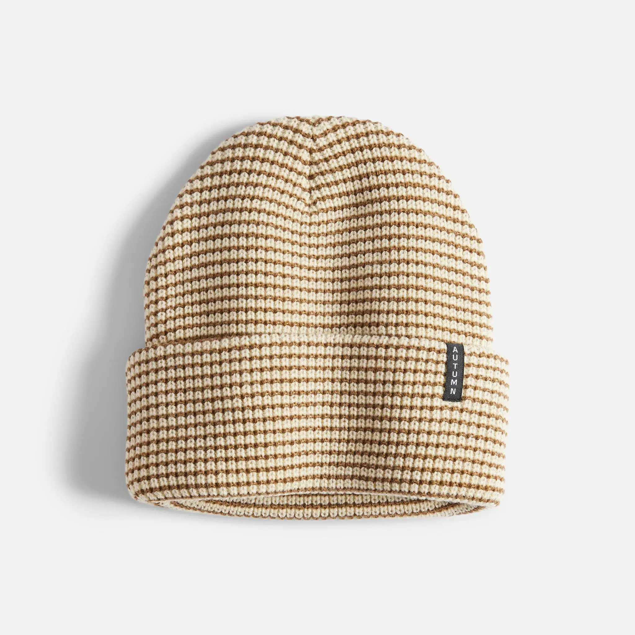 Autumn Stripe Beanie Eggshell