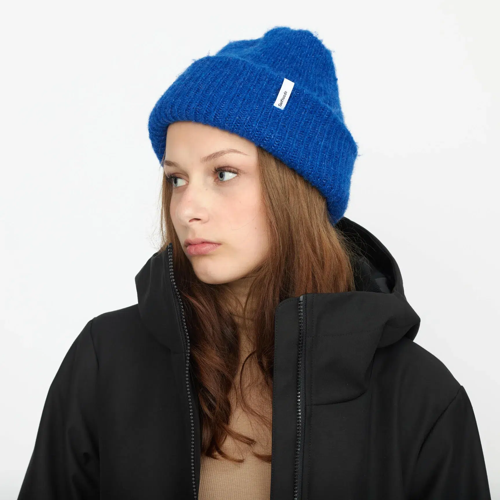 Selfhood Mütze Fluffy Blau