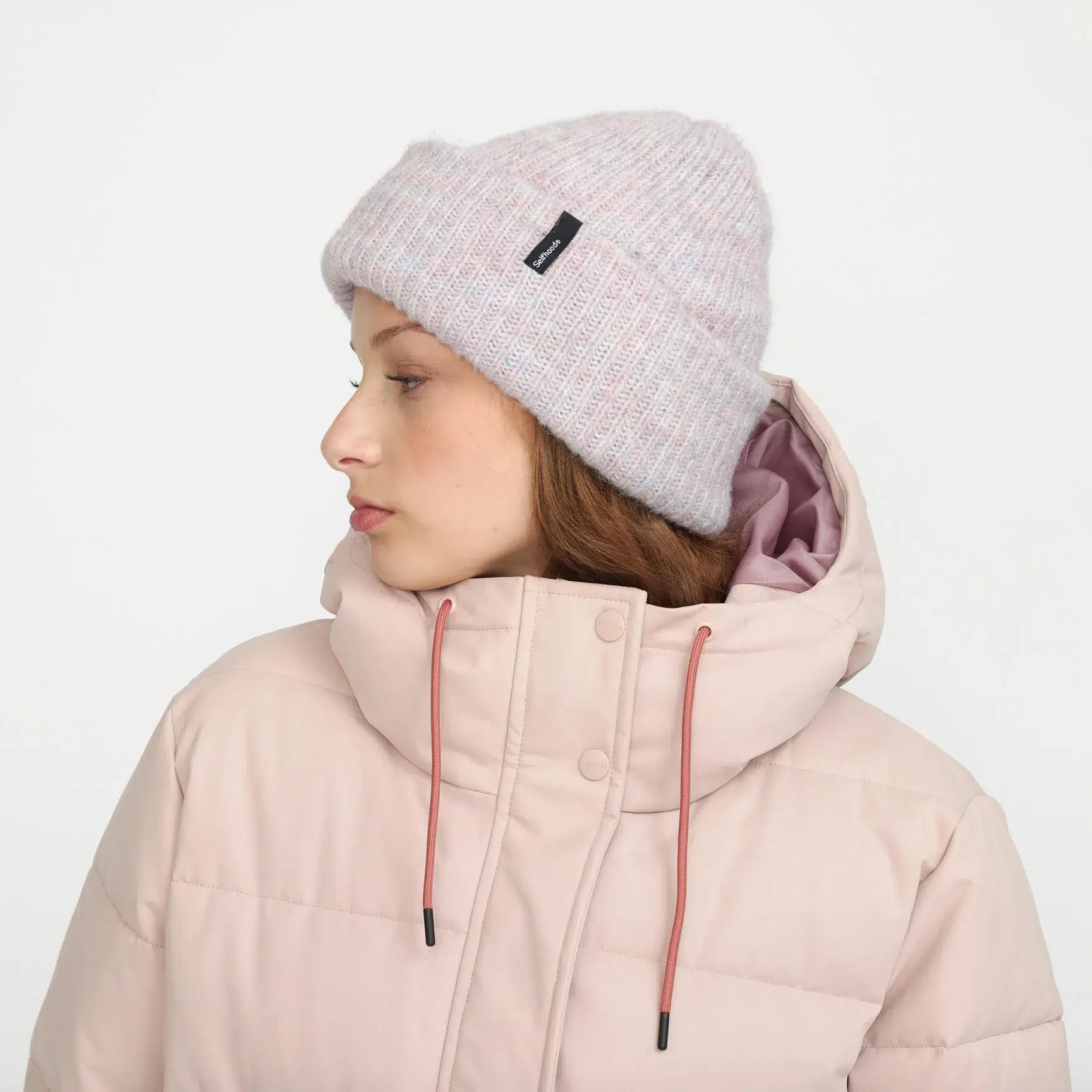 Selfhood Mütze Fluffy Lila