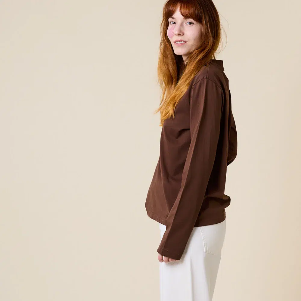 Popeia Langarmshirt Dunkelbraun Popeia Langarmshirt Dunkelbraun