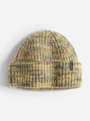 Autumn Marble Knit Beanie Green