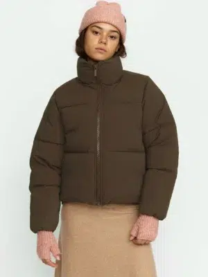 Selfhood Pufferjacke Short Braun
