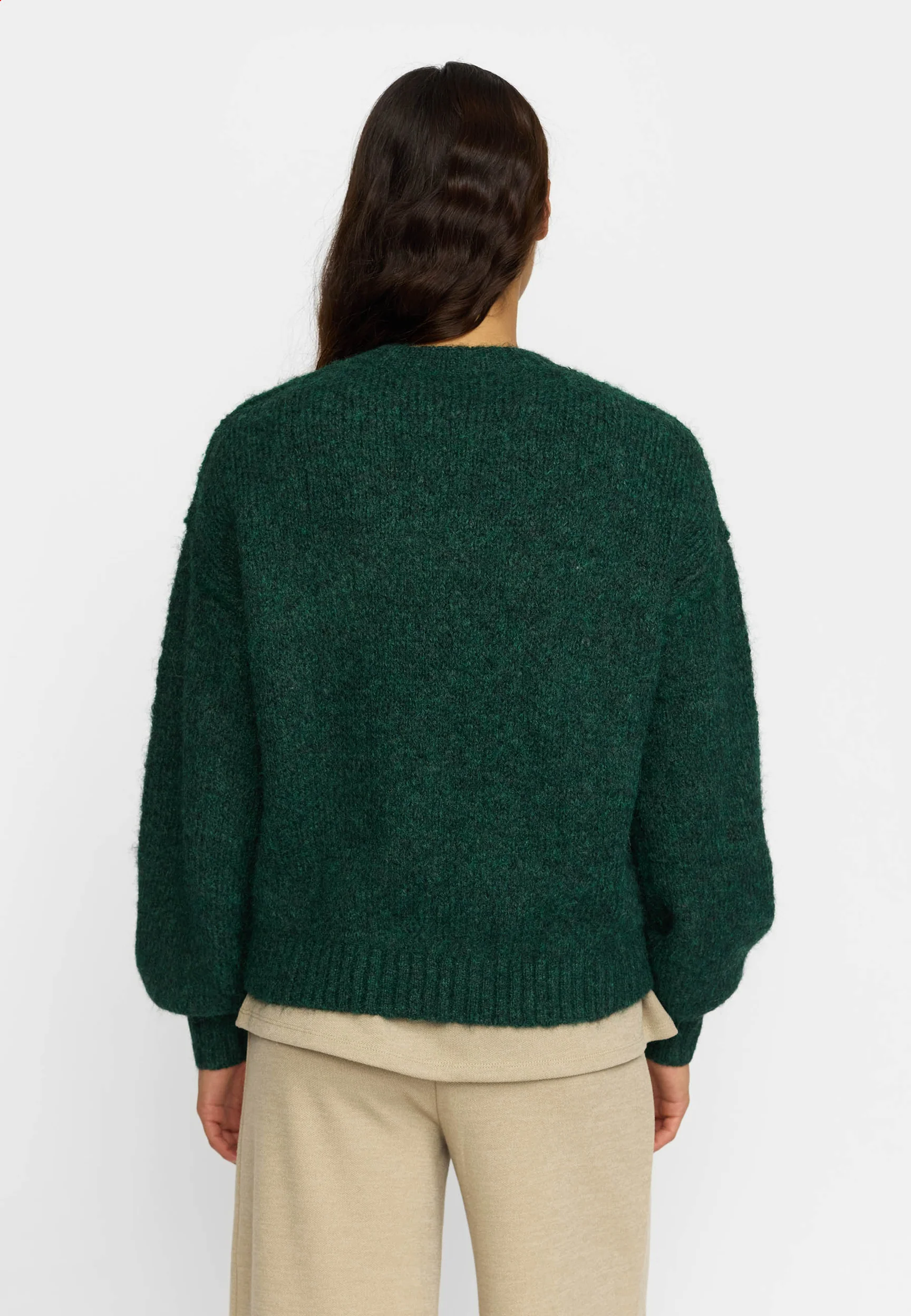 Selfhood Strickpullover Dunkelgrün