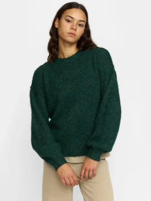 Selfhood Strickpullover Dunkelgrün