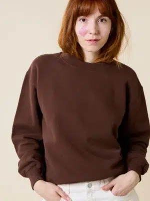 Popeia Pullover Dunkelbraun