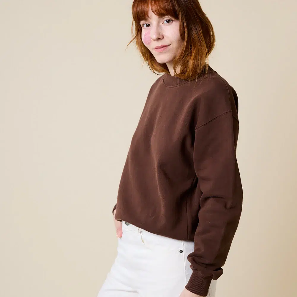 Popeia Pullover Dunkelbraun