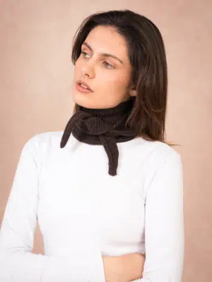 No Cream Calie Paris Sophie Schal Schokoladen Dunkelbraun