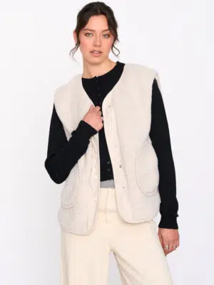 24 Colours Teddyweste Beige