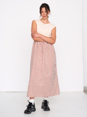 24 Colours Midikleid Rust