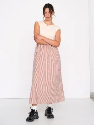 24 Colours Midikleid Rust