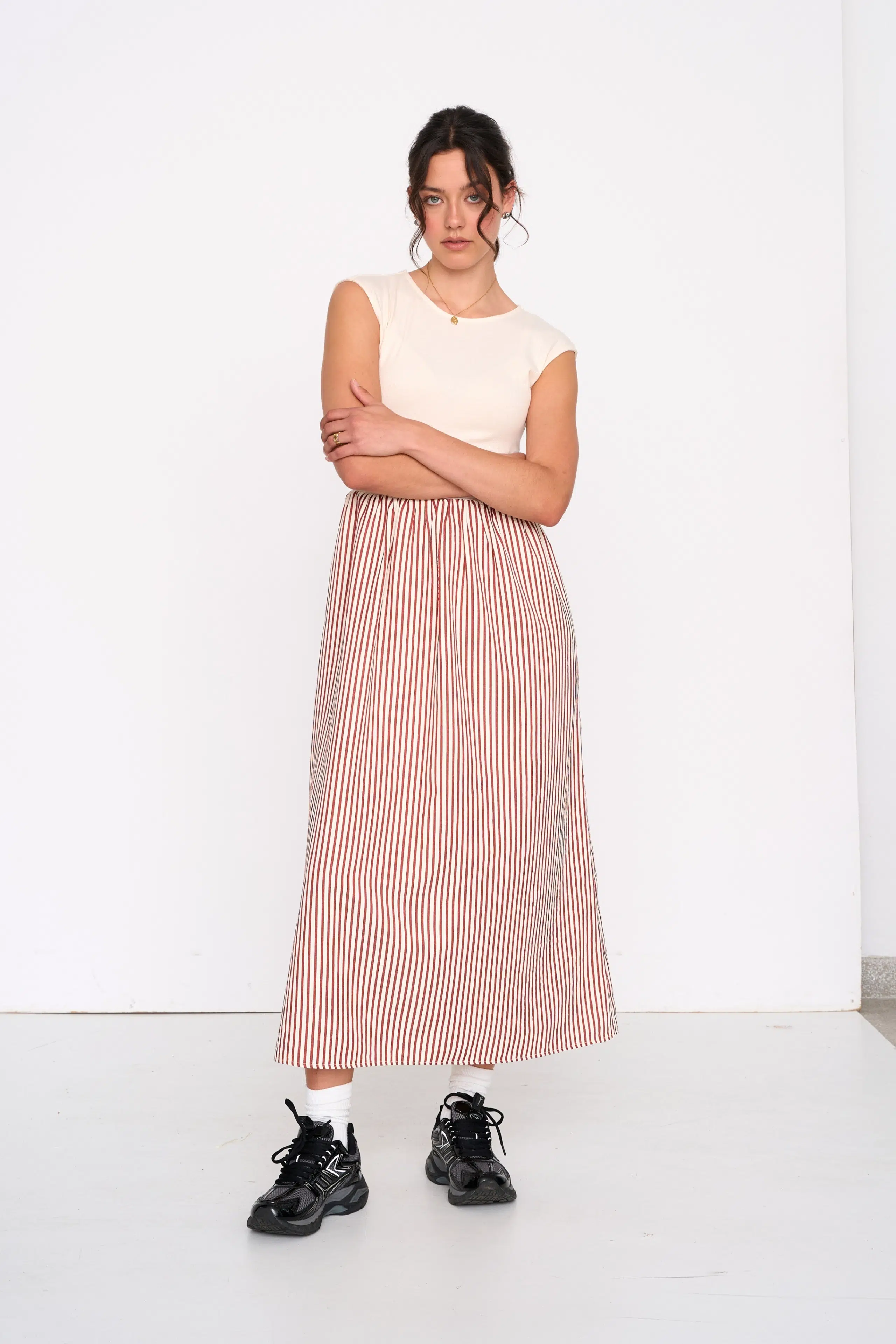 24 Colours Midikleid Rust