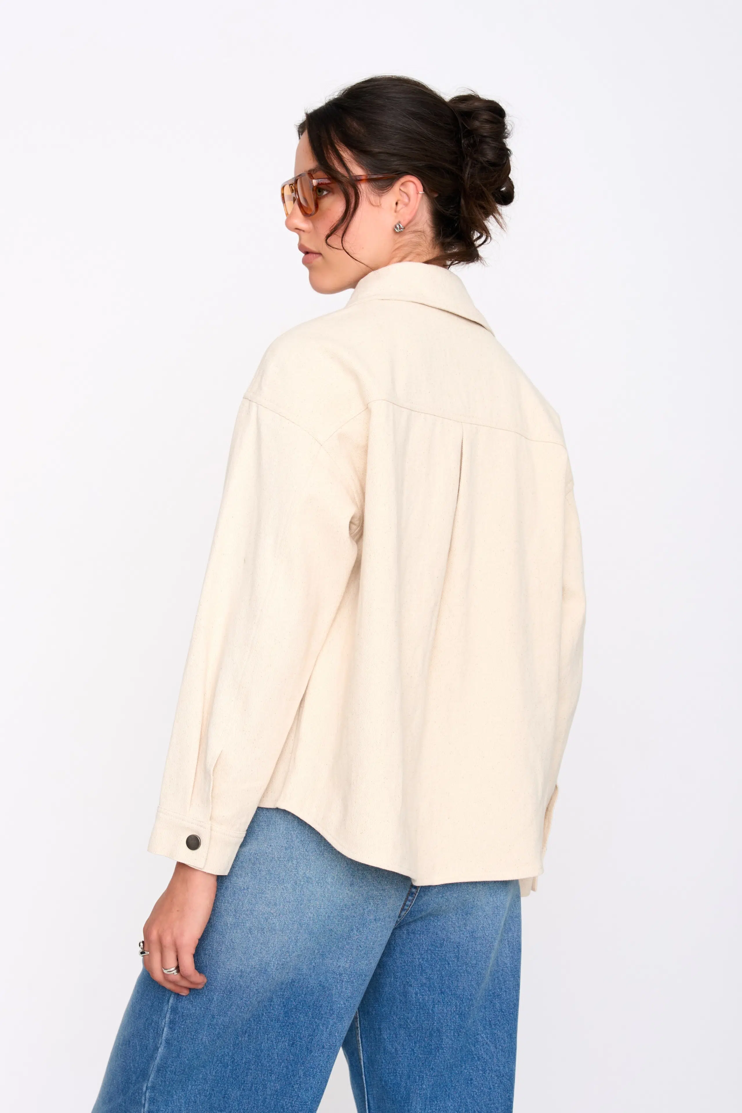 24 Colours Jeansjacke Beige 24 Colours Jeansjacke Beige