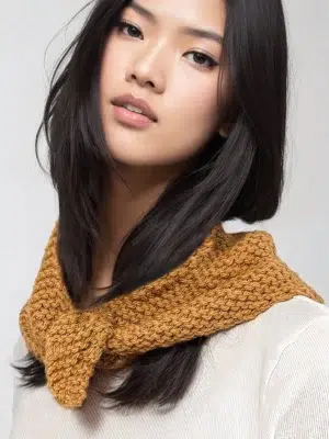 No Cream Project Weekend DIY Strickset Sophie Scarf butterscotch