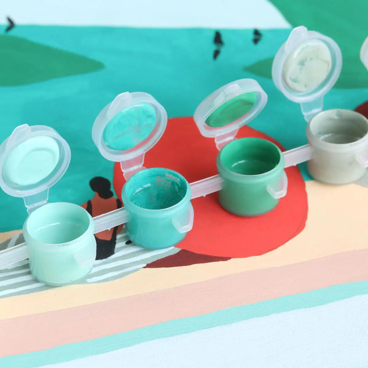 La Petite Épicerie Malen nach Zahlen Set - St Barthelemy