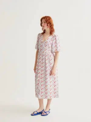 Compania Fantastica Midikleid Blumen