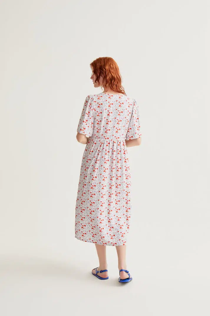 Compania Fantastica Midikleid Blumen Compania Fantastica Midikleid Blumen