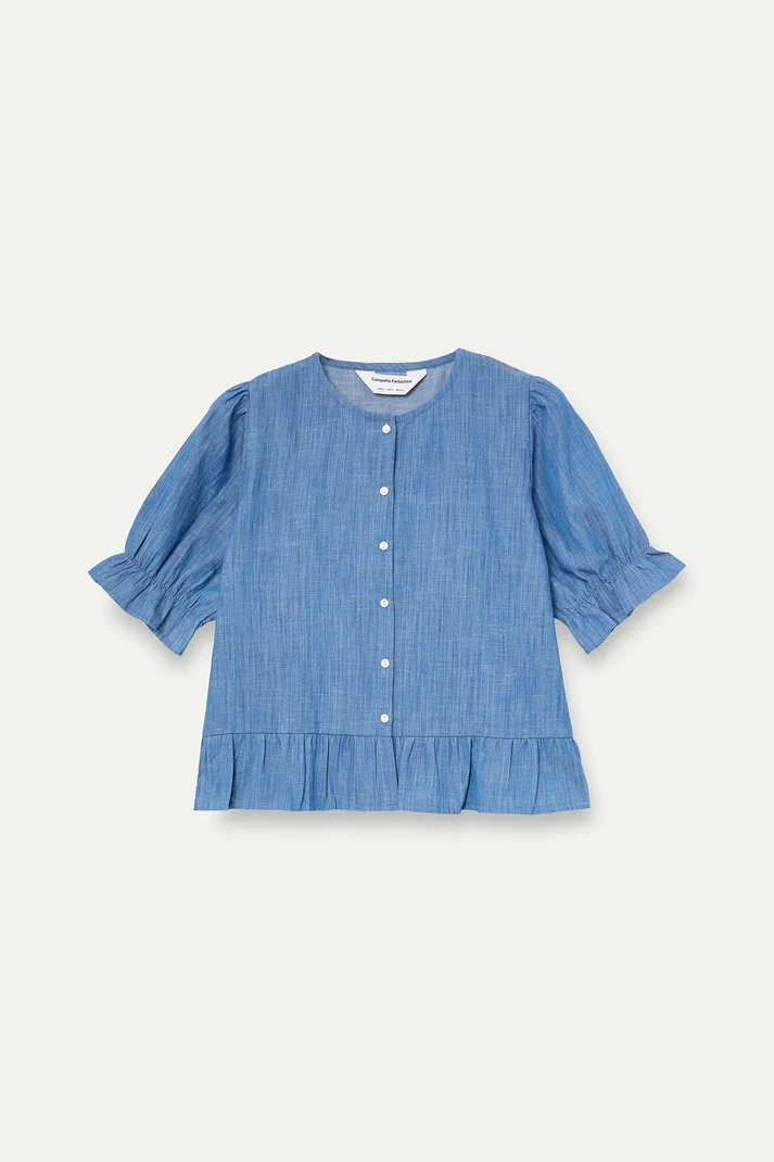 Compania Fantastica Bluse Blau