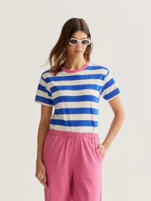 Compania Fantastica T-Shirt Blau Weiß gestreift