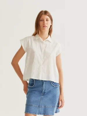 Compania Fantastica Bluse Weiß