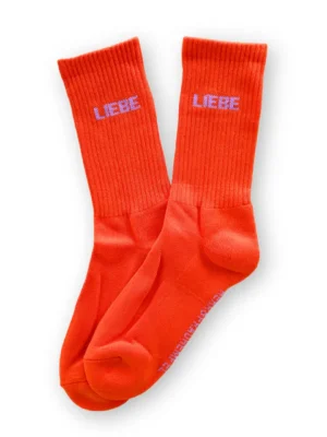 HERR&FRAUHEMPEL Socken Love orange flieder