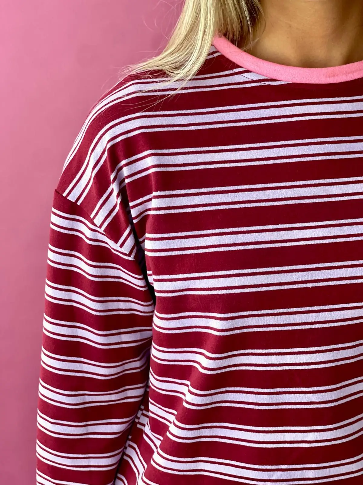 Mindtraveler Langarmshirt Pipa Burgunderrot