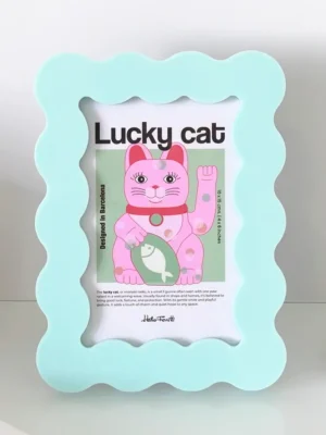 Helio Ferretti Bilderrahmen Hellblau