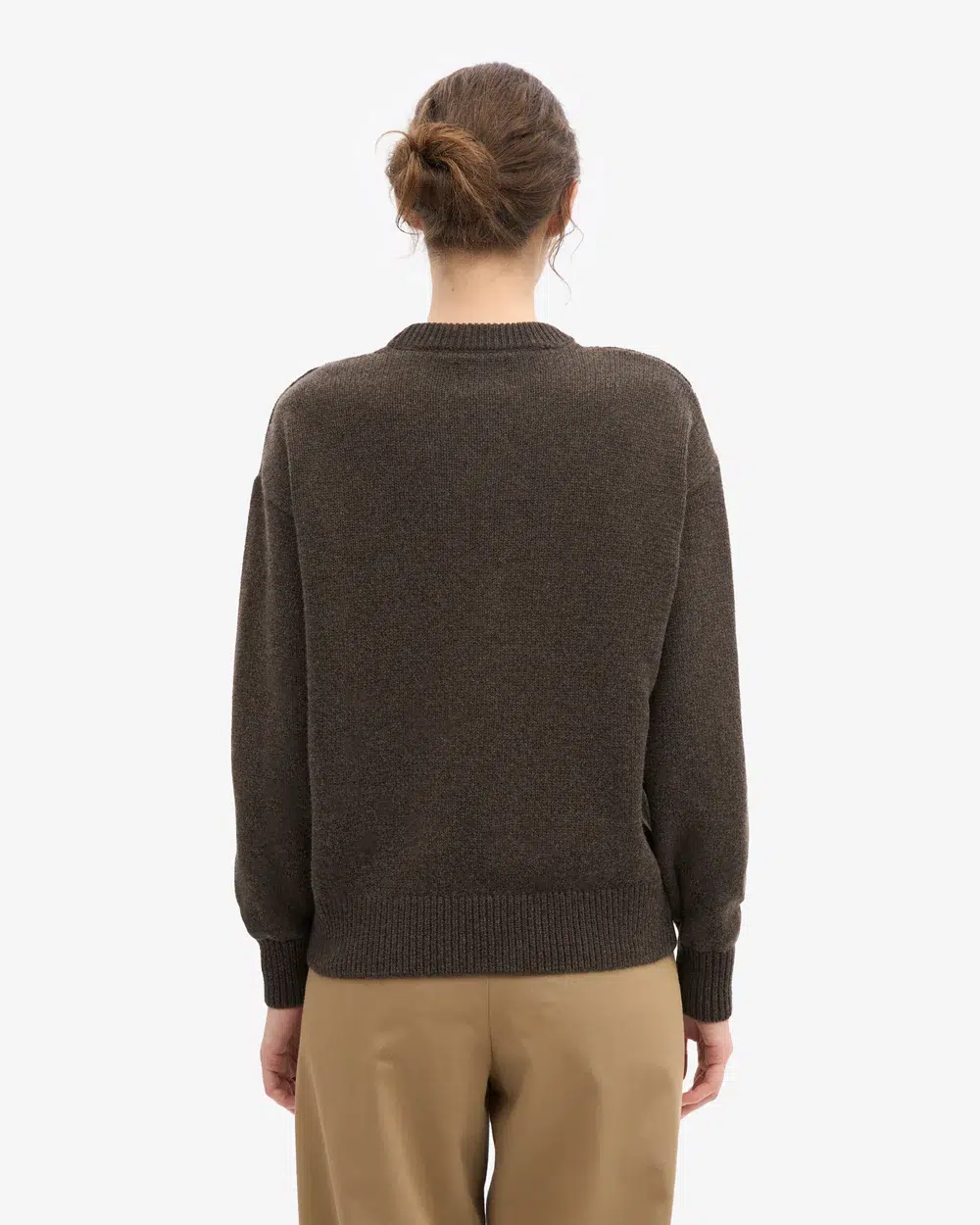 Colourful Standard Strickpullover Oversized Merino Wool Coffee Brown