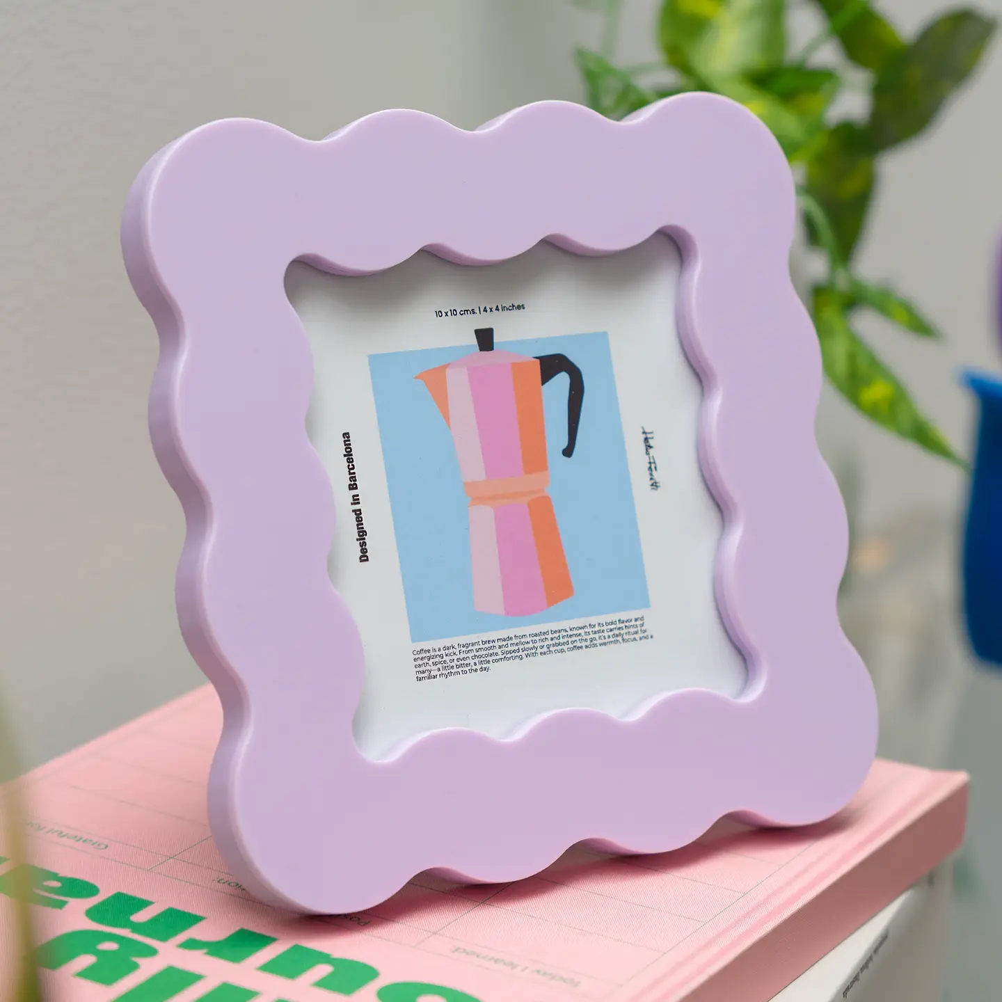 Helio Ferretti Bilderrahmen Lila