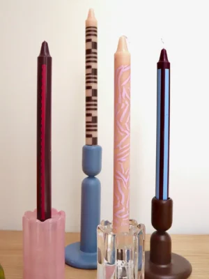 Palette Amsterdam Kerzen bedruckt Maroon Room 4er Pack