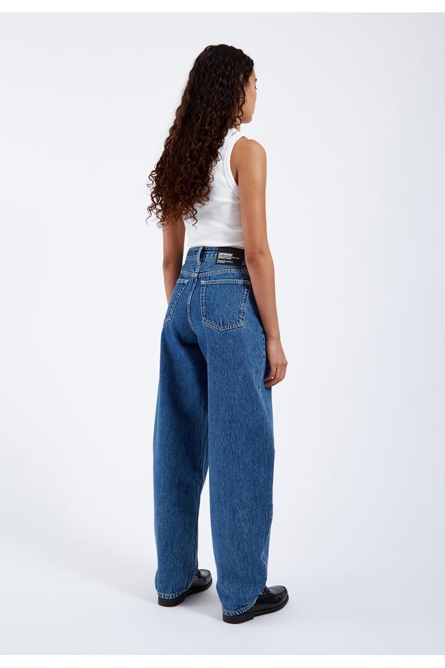 Dr.Denim Jeans Nanci Mid Barrel Stream Mid Retro